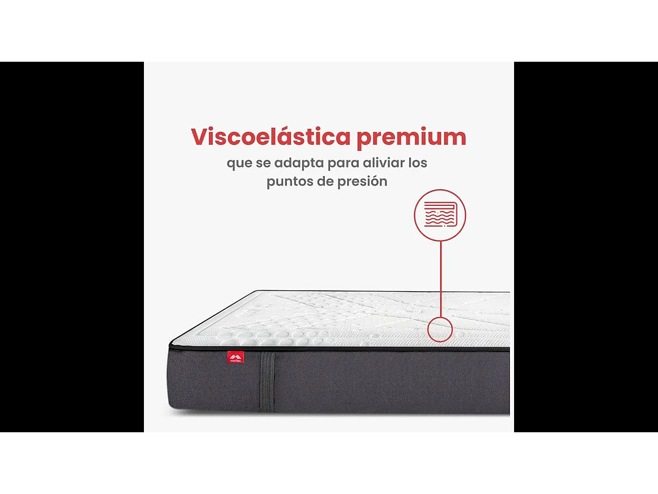 Colchón híbrido con viscoelástica y micromuelles ensacados 150x190