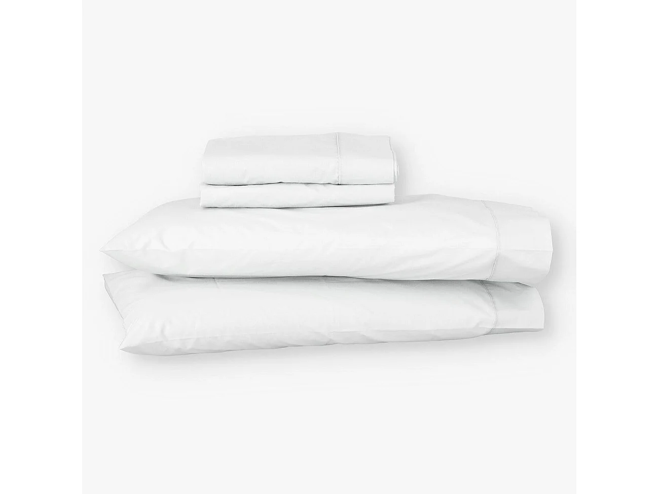 Juego sábanas ecológicas Blanco algodón 100% orgánico 160x190/200 cm