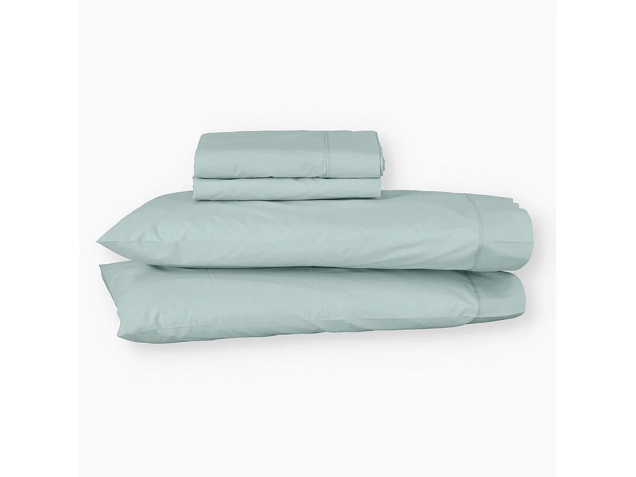 Juego de sábanas ecológicas Verde algodón 100% orgánico 150x190/200 cm