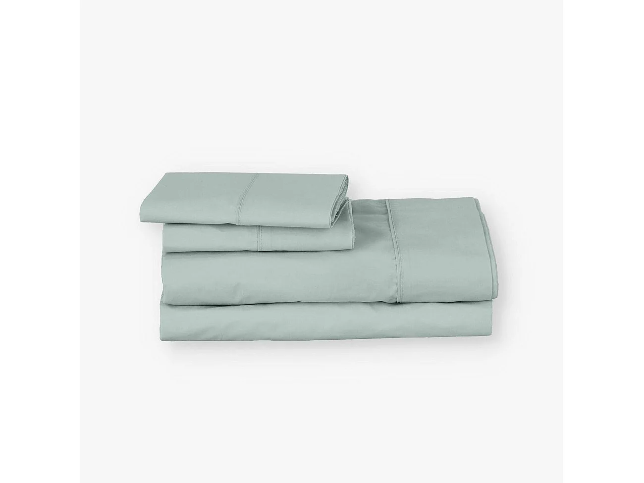 Juego de sábanas ecológicas Verde algodón 100% orgánico 150x190/200 cm