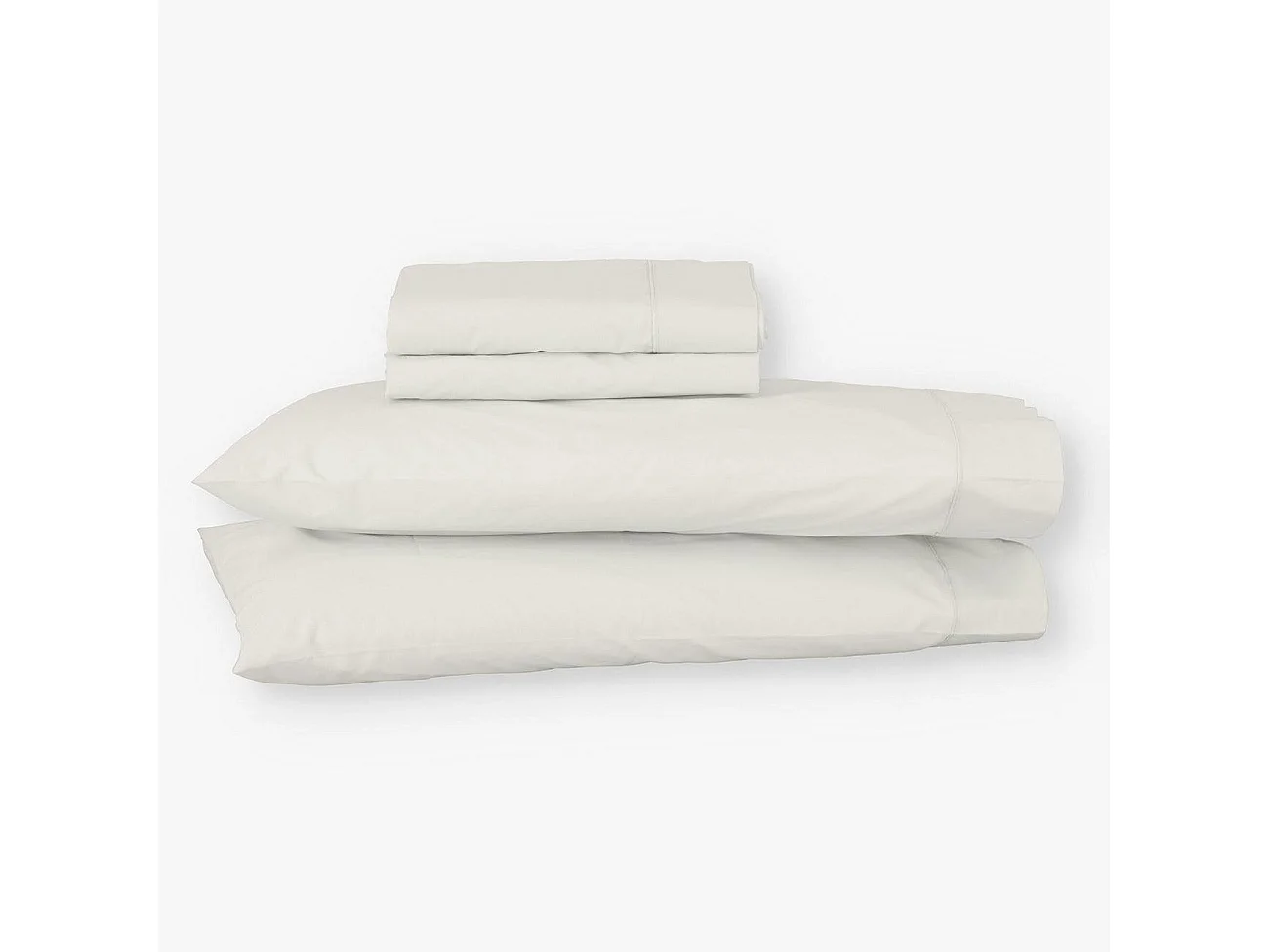 Juego de sábanas ecológicas Beige algodón 100% orgánico 160x190/200 cm