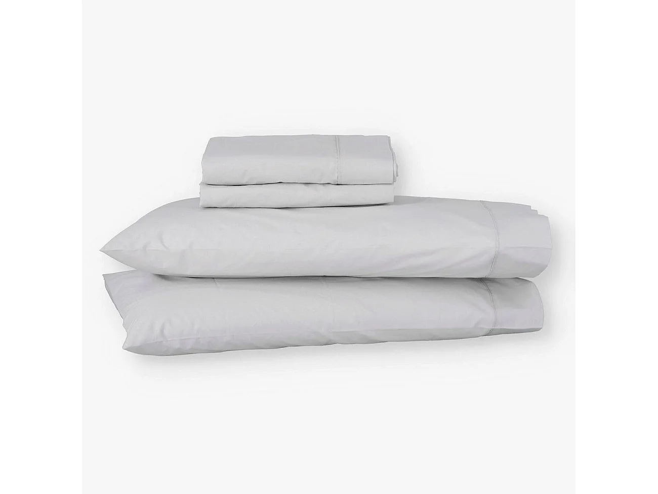 Juego de sábanas ecológicas Gris algodón 100% orgánico 150x190/200 cm