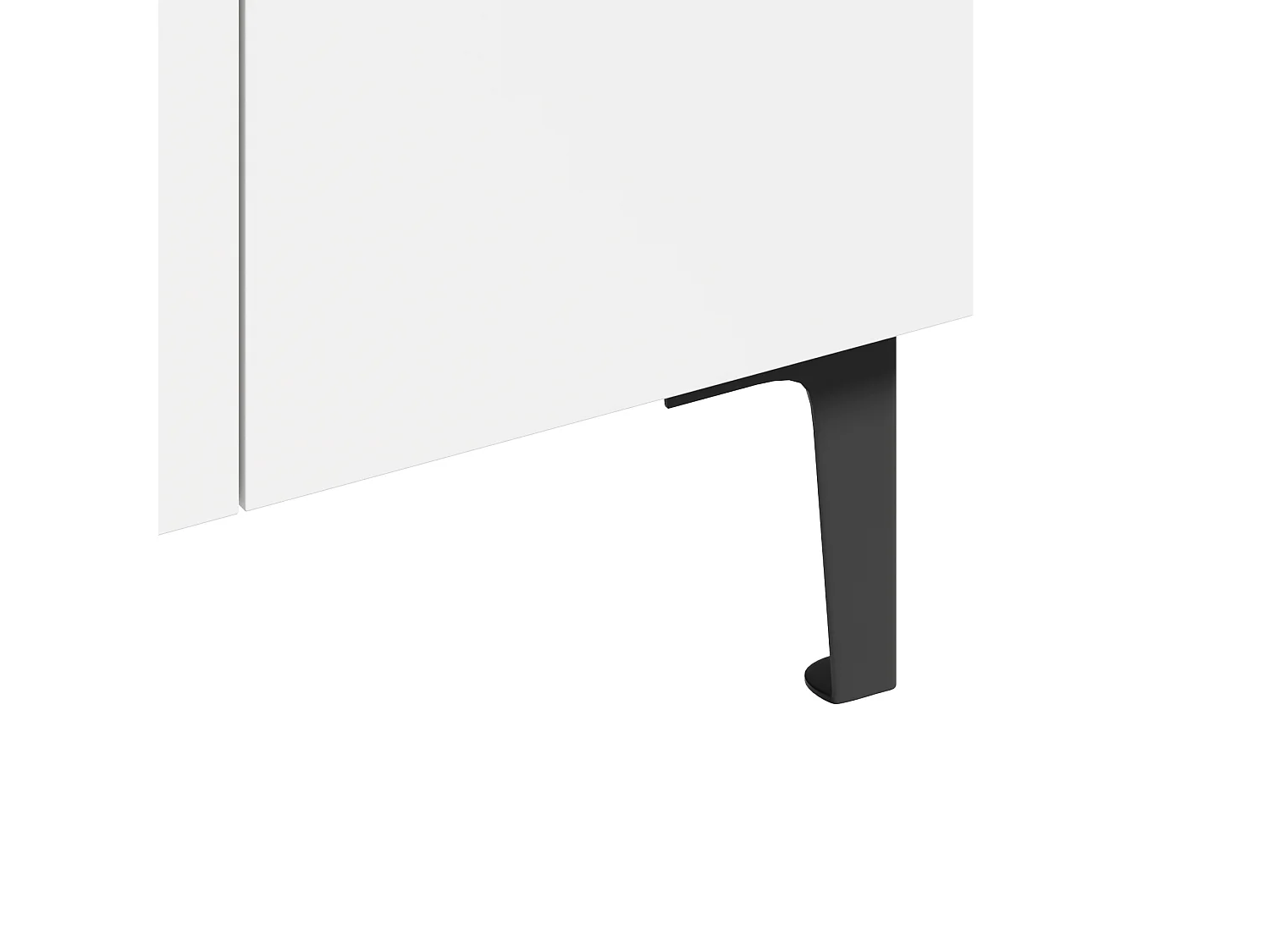 Meuble à chaussures 95x60x34,5 cm - 2 portes - Étagères réglables - Finition bois - Panneaux de particules - Blanc