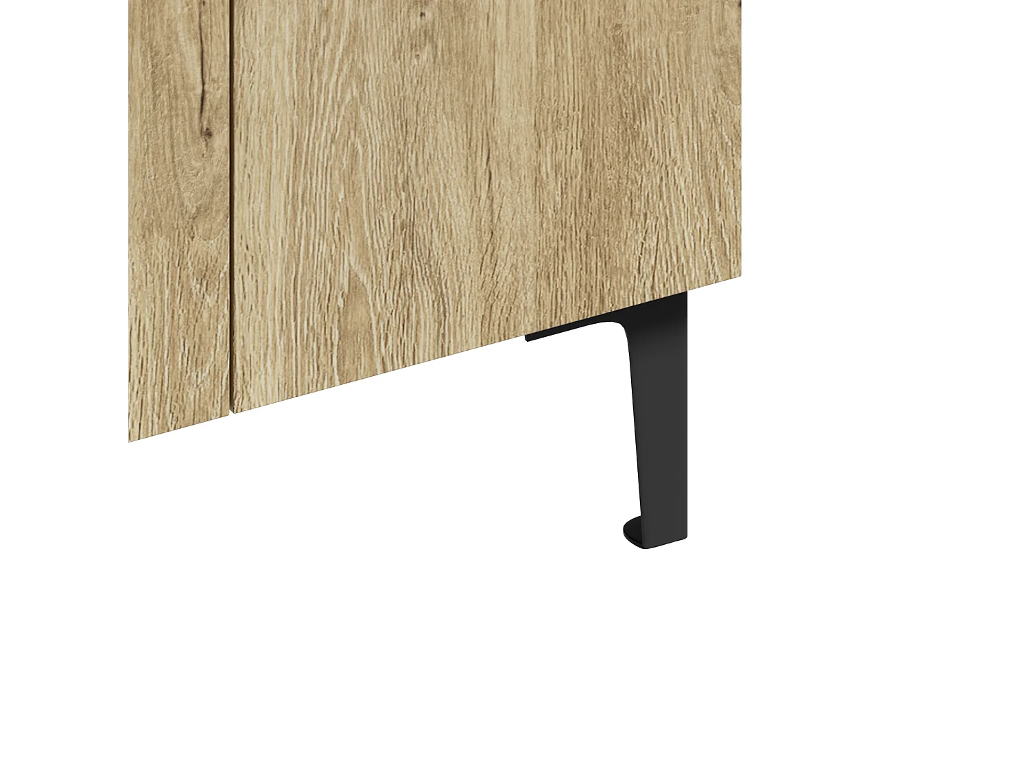 Meuble à chaussures 95x60x34,5 cm - 2 portes - Étagères réglables - Finition bois - Panneaux de particules - Naturel