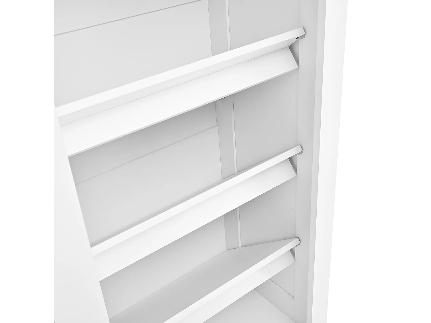 Garderobeset voor de entree 100x50x180 cm - Schoenenkast - met haken - MDF - Wit