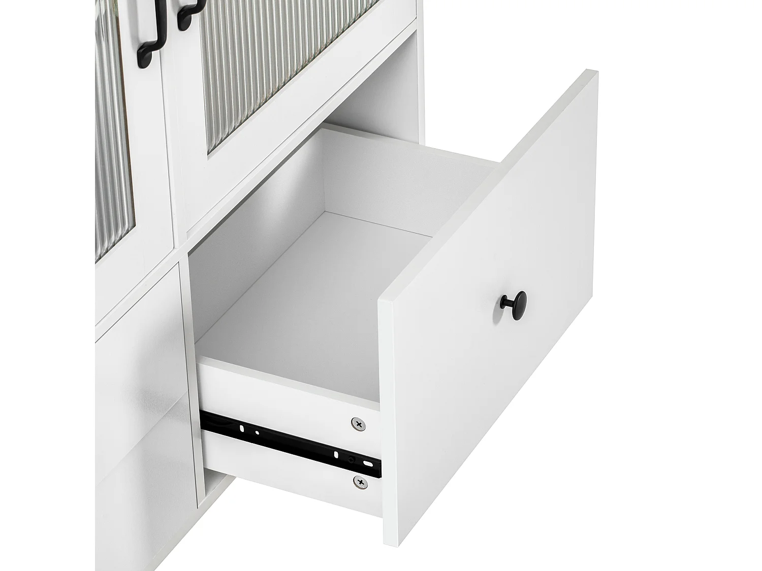 Isla de cocina móvil 100x42x91.5cm - encimera extensible - espacio de almacenamiento multifuncional - blanco