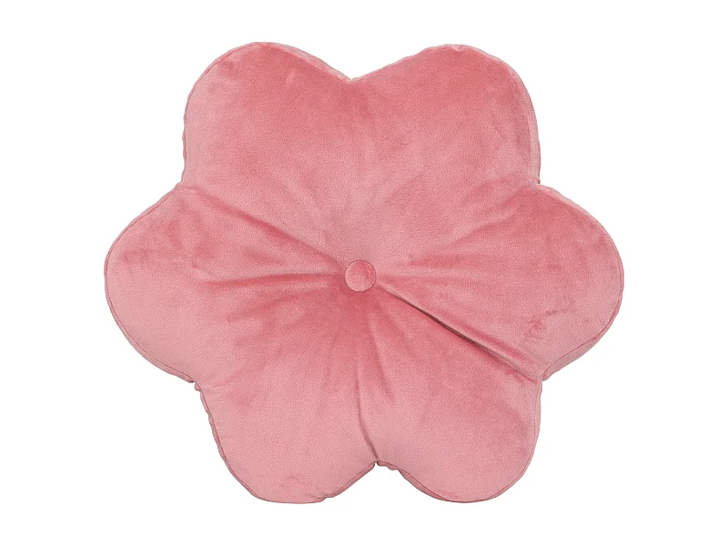 Coussin Déco Enfant "Fleur" 38cm Rose