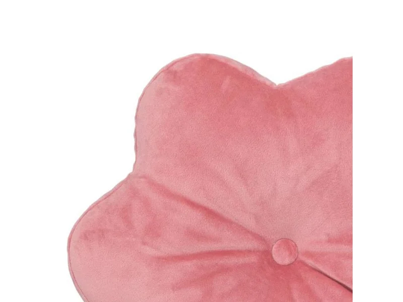 Coussin Déco Enfant "Fleur" 38cm Rose