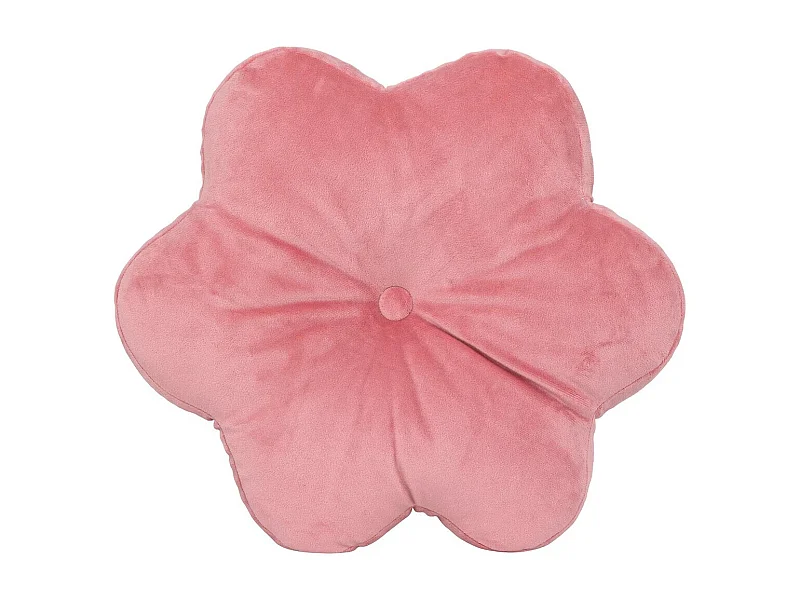 Coussin Déco Enfant "Fleur" 38cm Rose