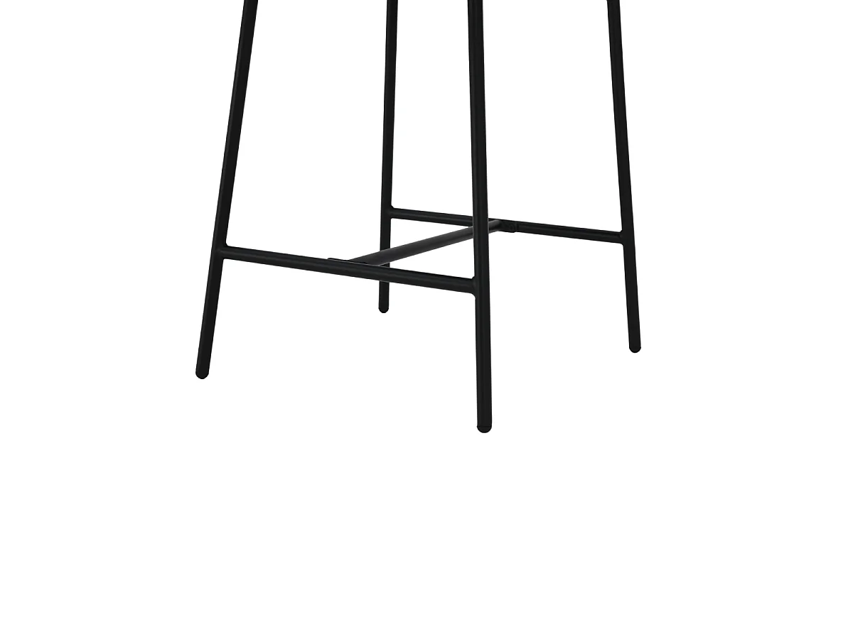 Conjunto de 2 bancos em tecido mesclado com pés de metal - DRACO