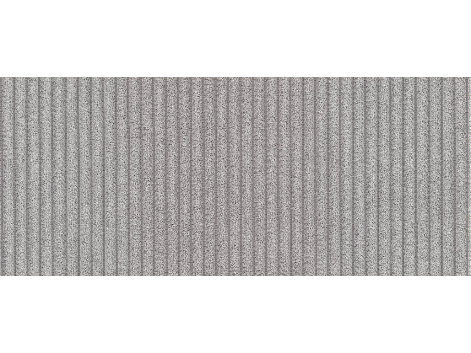 Canapé d'angle en L Modulo, tissu Lincoln, gris, côté droit