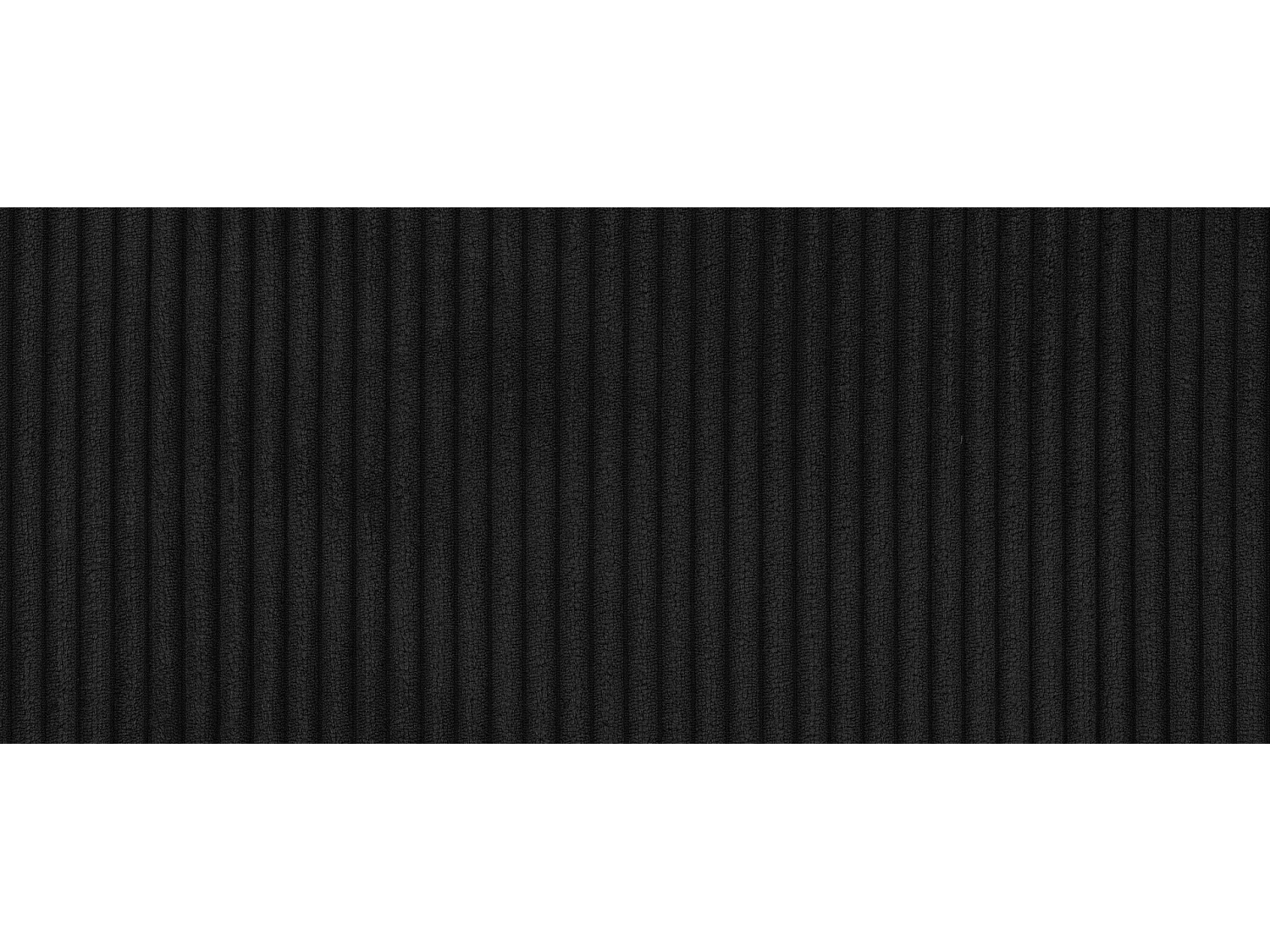 Canapé d'angle en L Modulo, tissu Lincoln, noir, côté gauche