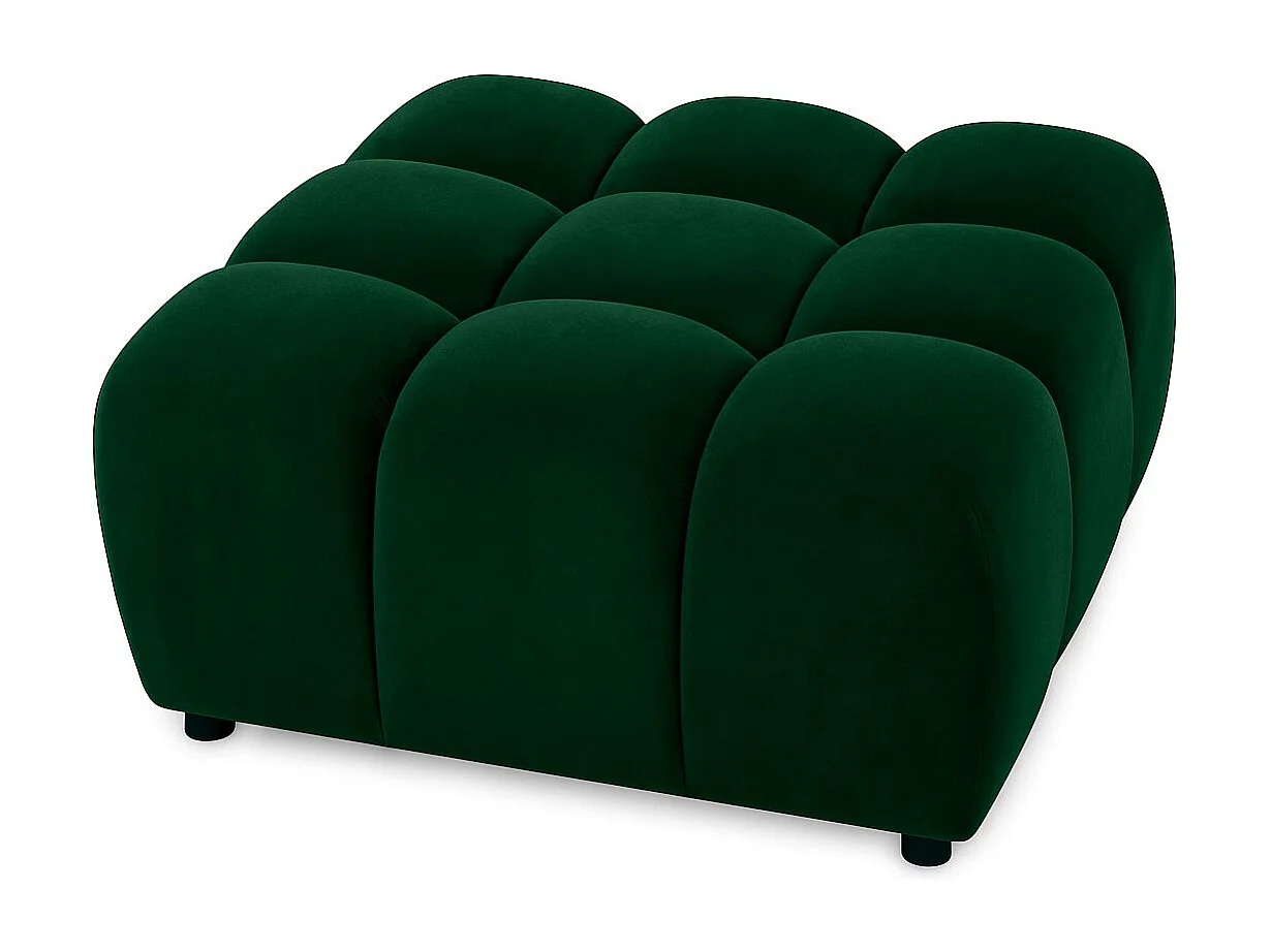 Sgabello, sgabello modulare Bolla, tessuto Bluvel, verde