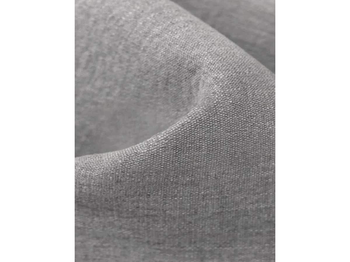 Ecksofa L-Form Luna, stoff Lins, Grau, Rechts