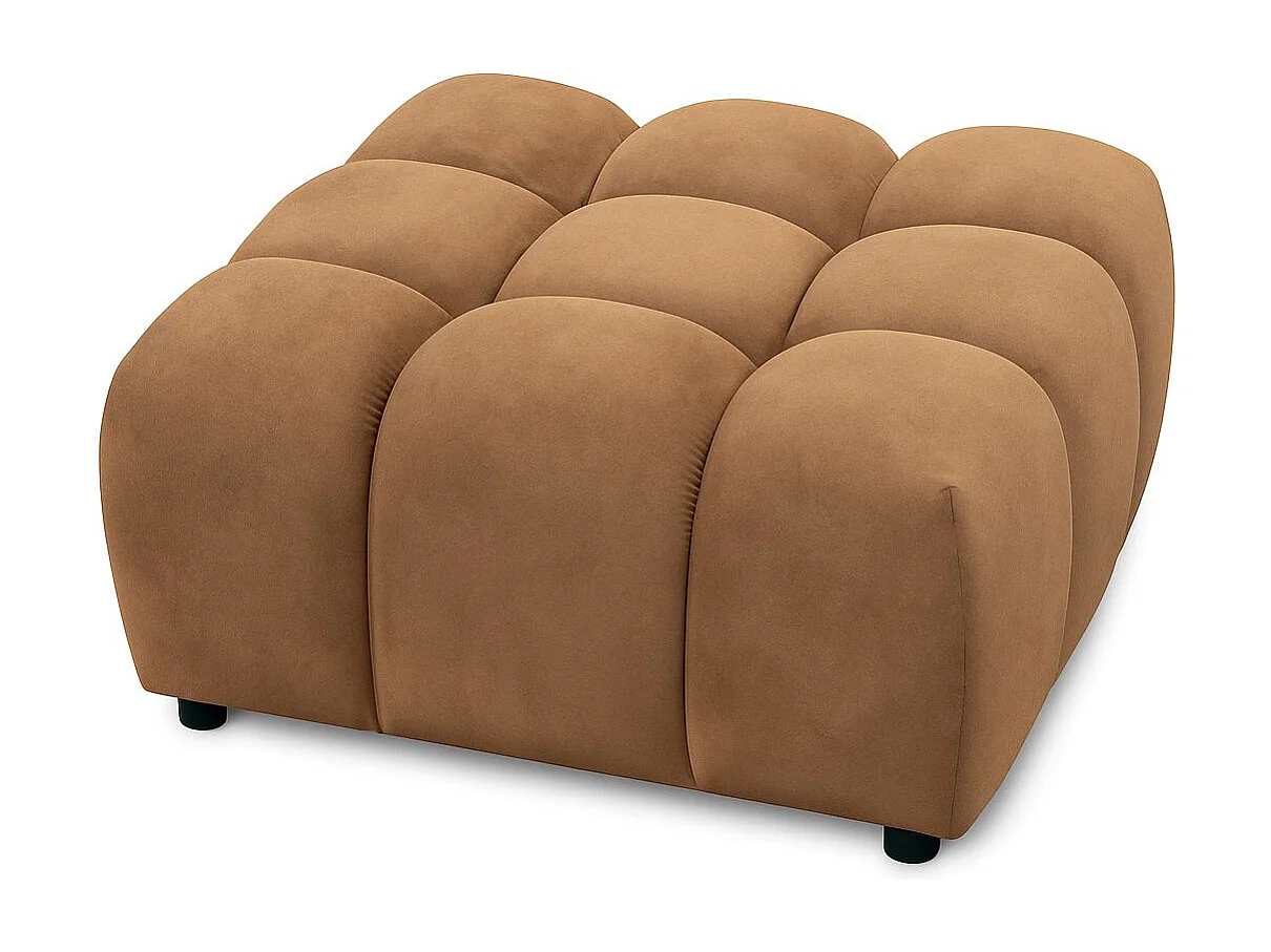 Tabouret modulable Bolla, tissu Bluvel, Latte