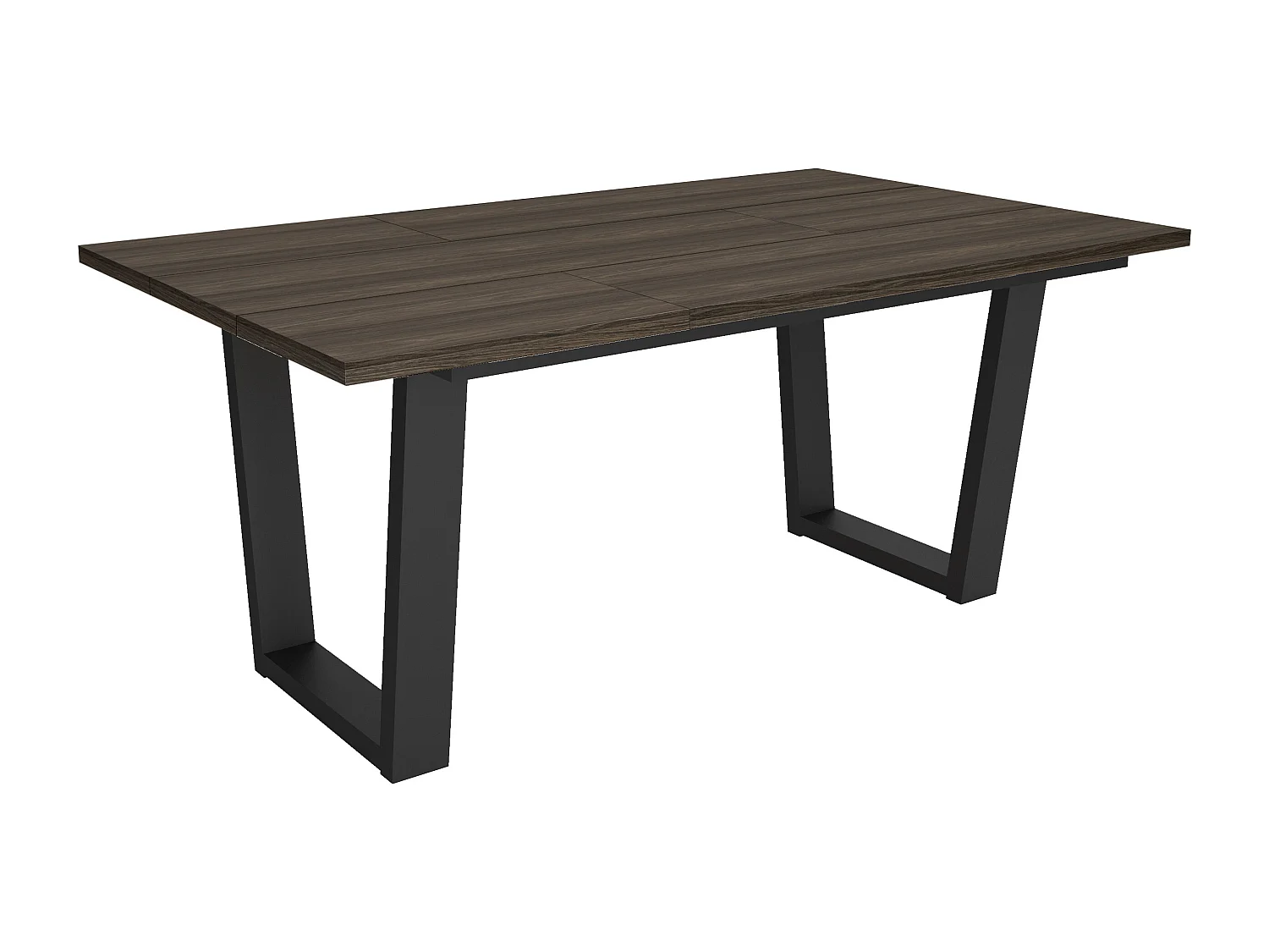 Table à manger, 167x90x74cm, Pour 8 personnes, Meubles de Salon, Chêne foncé