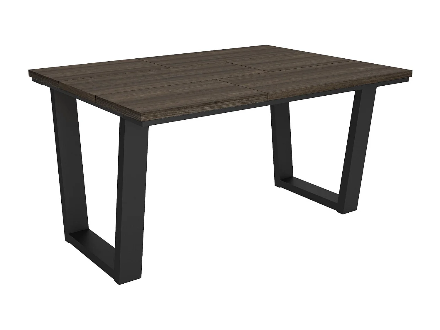 Table à manger, 140x90x74 cm, Pour 6 personnes, Meubles de Salon, Chêne foncé