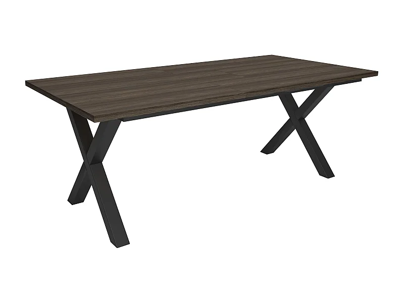 Table à manger, 194x90x74 cm, Pour 10 personnes, Meubles de Salon, Chêne foncé