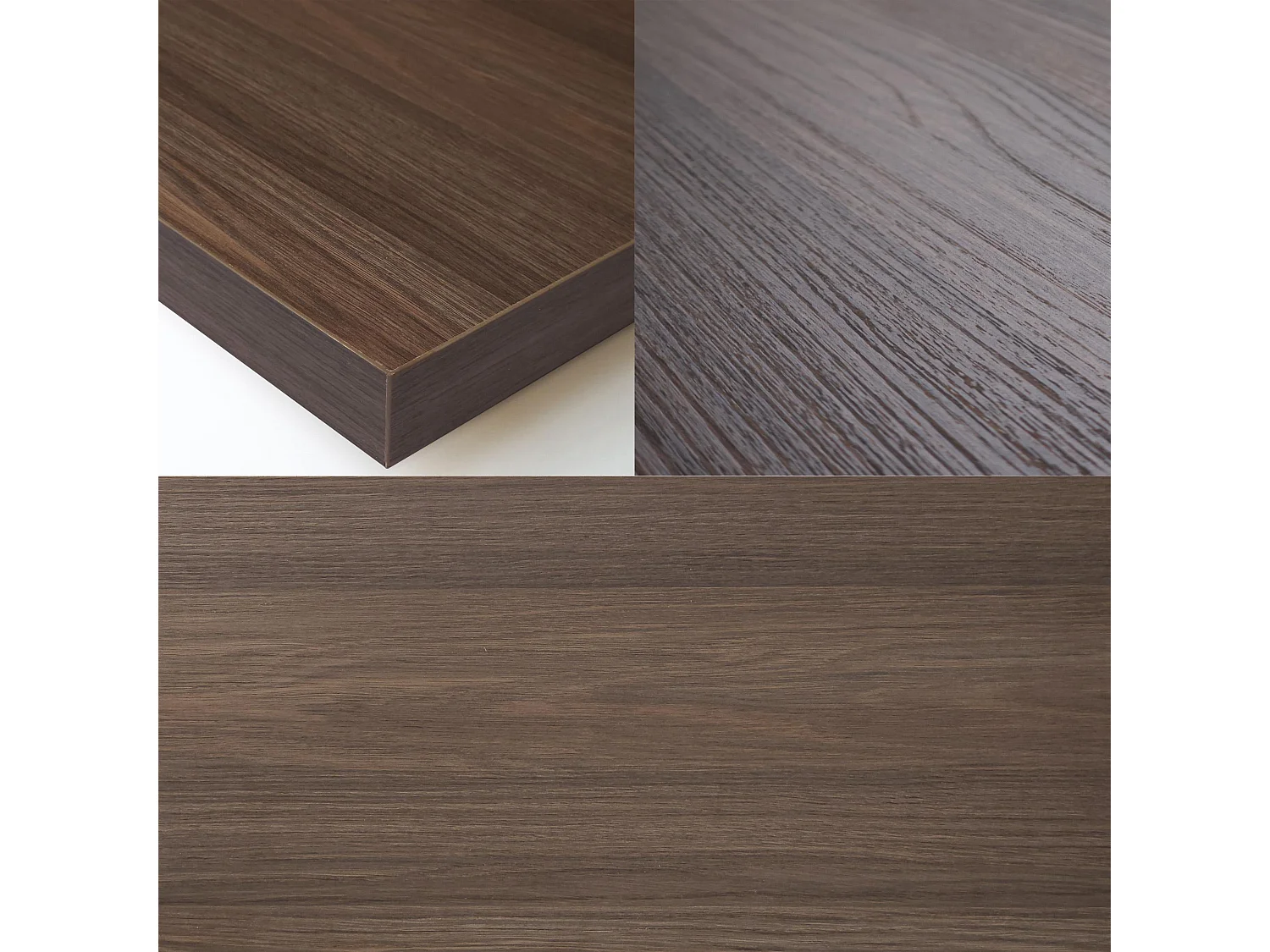 Eettafel, 167x90x74 cm, Voor 8 personen, Dining Table, Donkere eik