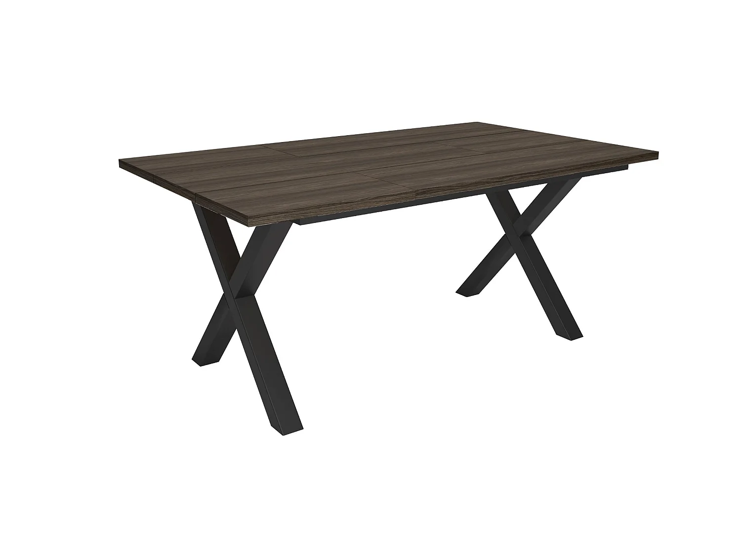 Table à manger, 167x90x74cm, Pour 8 personnes, Meubles de Salon, Chêne foncé