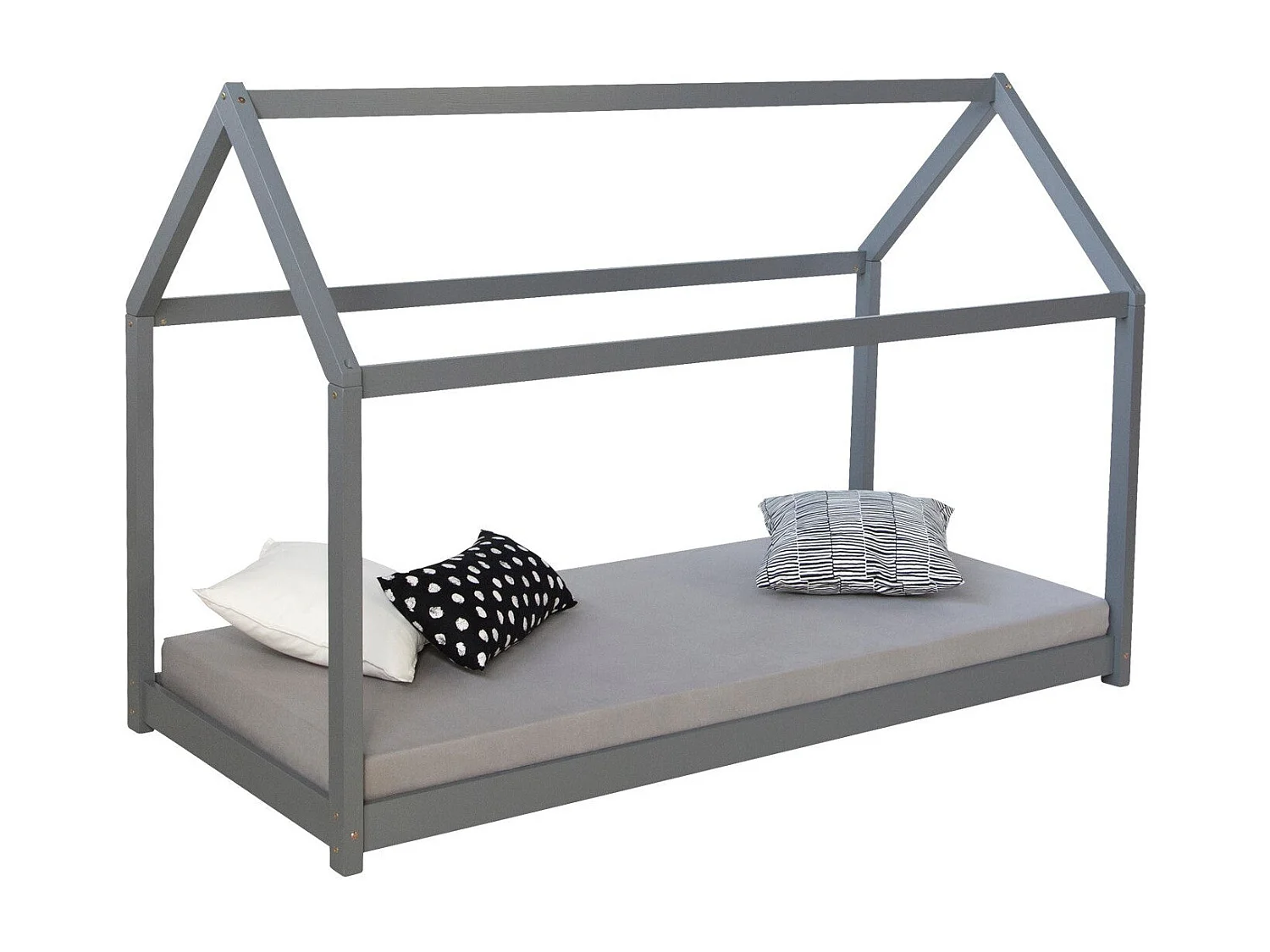 Lit pour enfant en bois marron 206 x 96 x 141 cm LIT06170