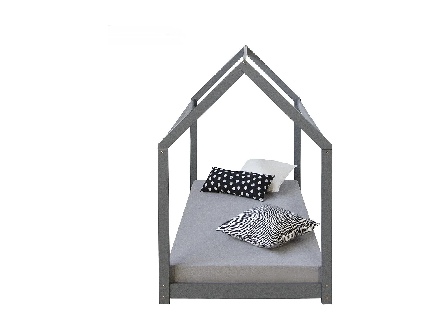 Lit pour enfant en bois marron 206 x 96 x 141 cm LIT06170