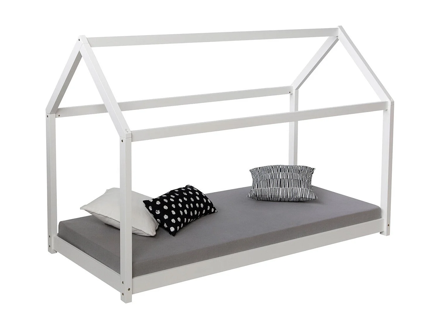 Lit pour enfant en bois blanche 206 x 96 x 141 cm LIT06169