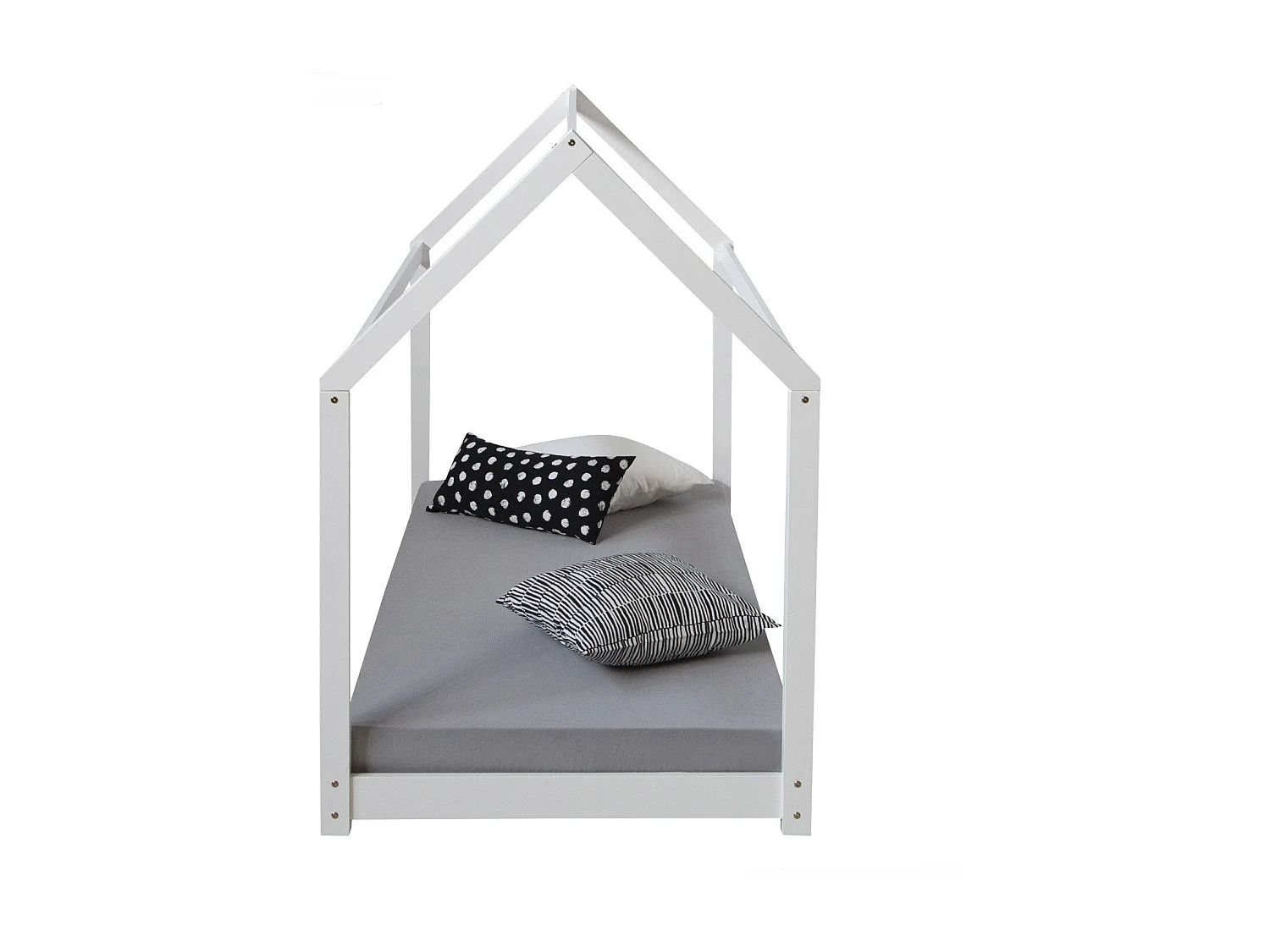 Lit pour enfant en bois blanche 206 x 96 x 141 cm LIT06169