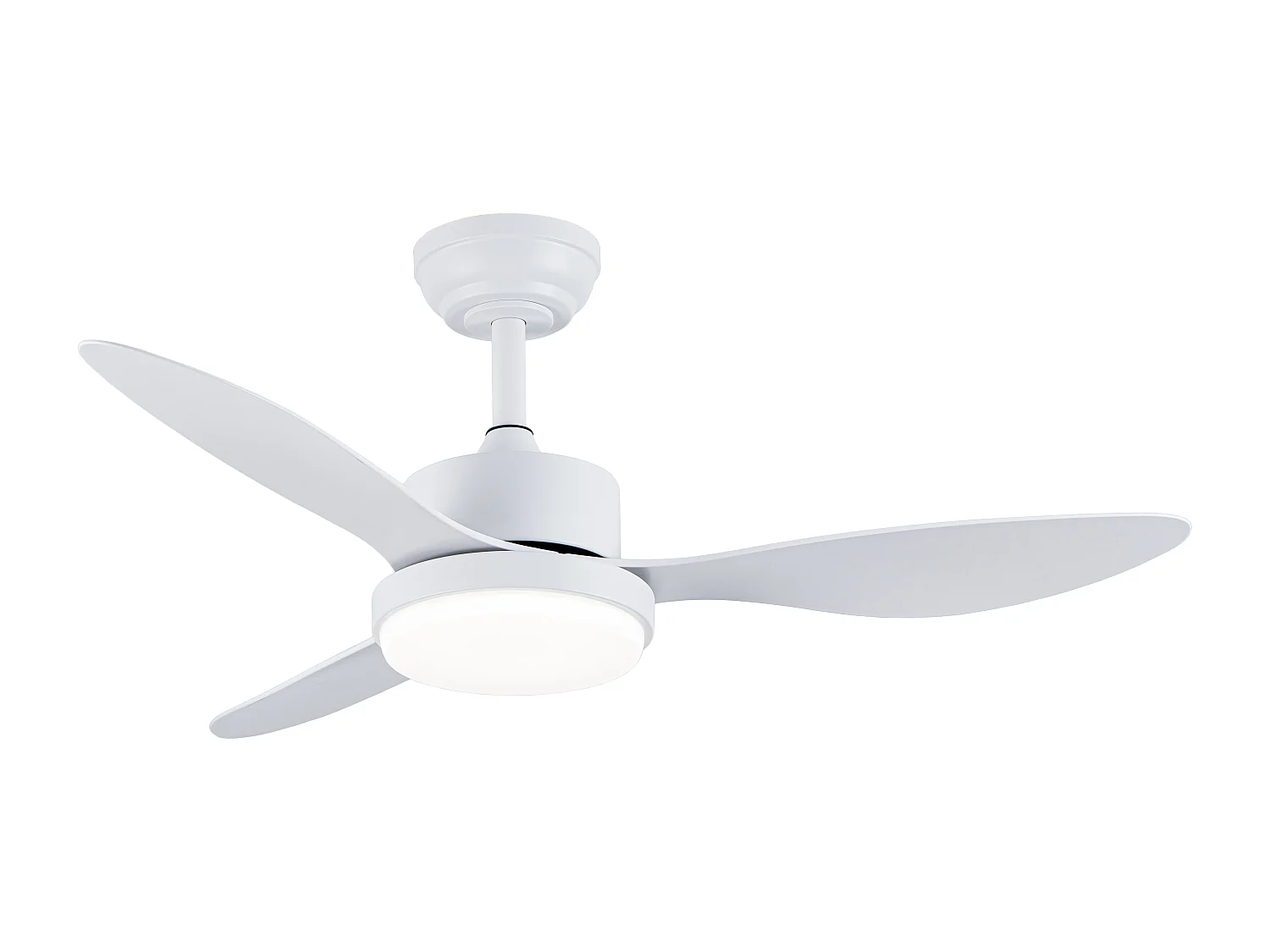 Ventilateur de plafond lumineux - L. 107cm - Blanc - AREUM
