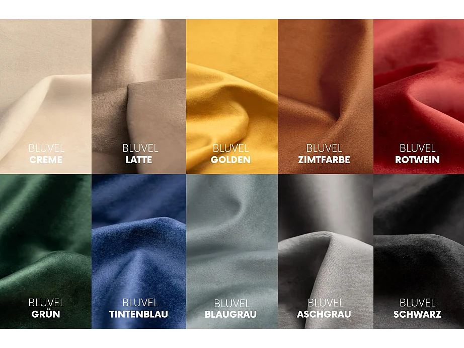 Canapé d'angle en L Averro, tissu Bluvel, crème, à gauche