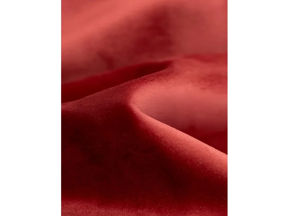 Divano angolare a L Averro, tessuto Bluvel, rosso vino, sinistro