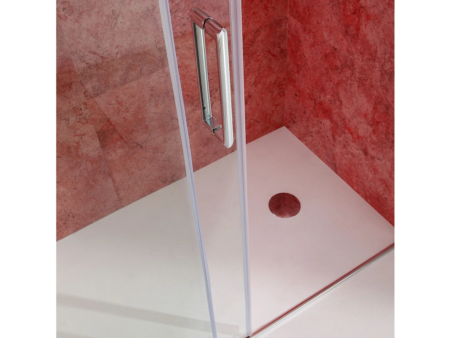 Porte De Douche En Niche De 130 Cm Côté Fixe À Gauche Verre Transparent | Dream