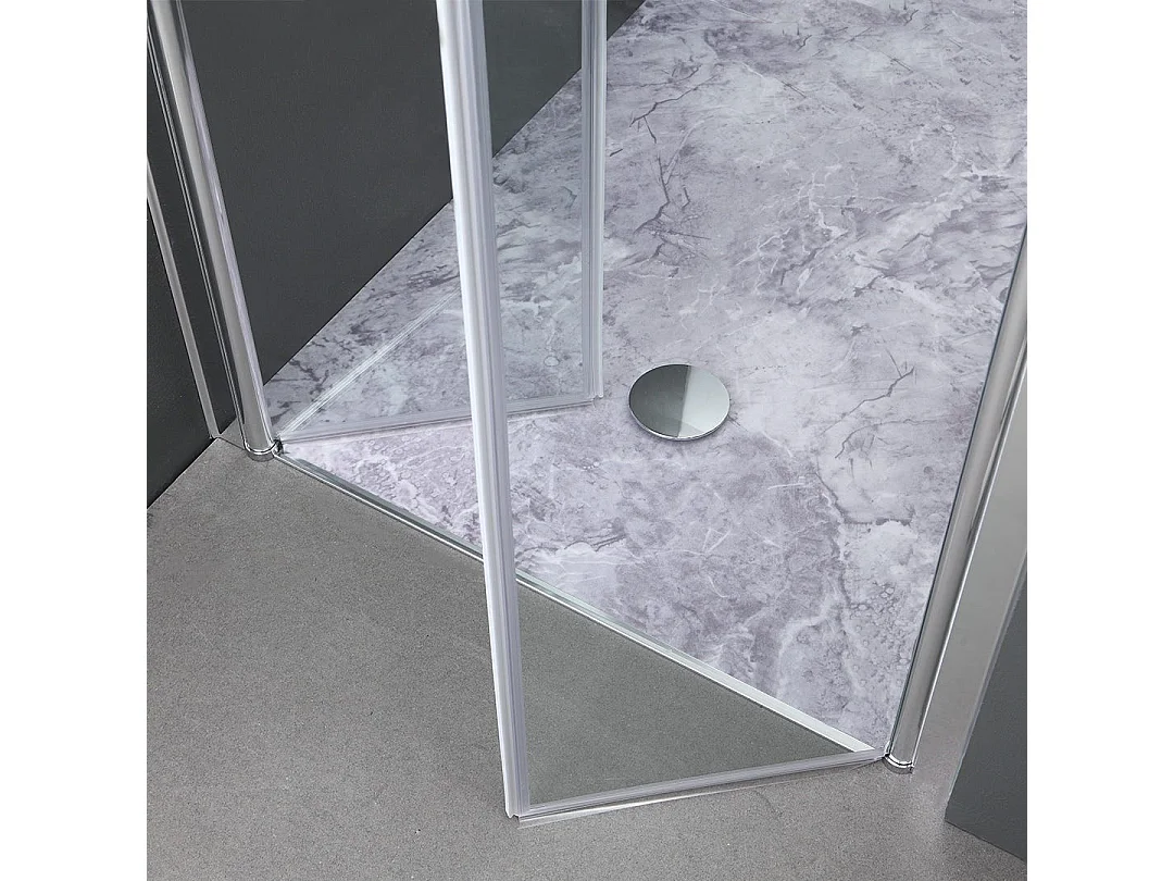 Porte De Douche Anti-Panique Avec Ouverture A Saloon Da 100 Cm 