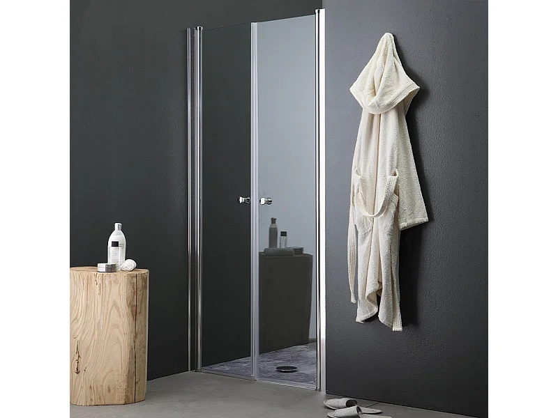 Porte De Douche Anti-Panique De 70 Cm Avec Ouverture Battante Saloon