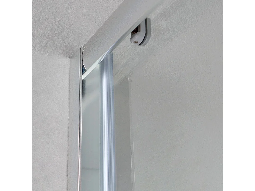 Porte De Douche Pour Niche 140 Cm En Verre 6 Mm Trempé Transparent | New Giada