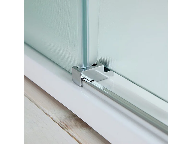 Porte De Douche En Niche 130 Cm Avec Verre Satiné Et Côté Fixe À Gauche | Dream