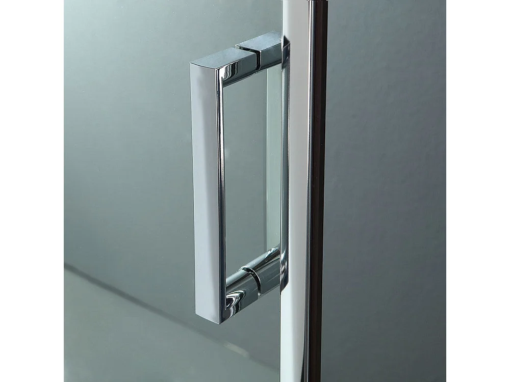 Porte De Douche En Niche De 110 Cm Verre Transparent