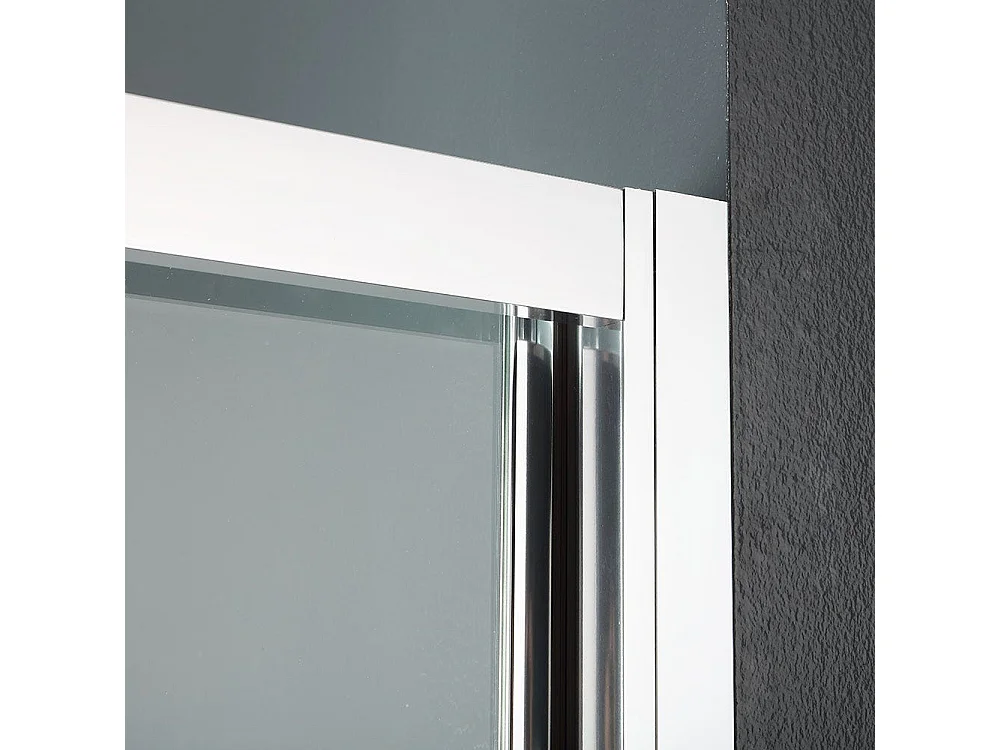 Porte De Douche En Niche De 110 Cm Verre Transparent