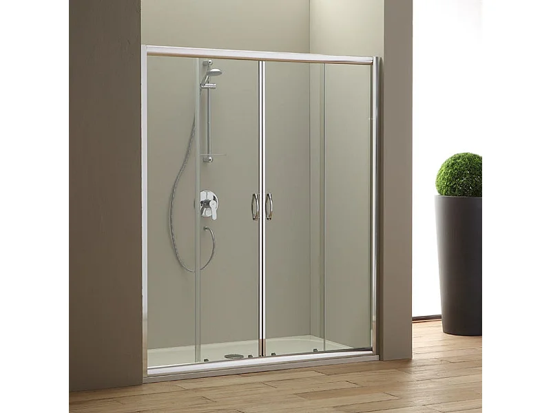 Porte De Douche En Niche 170 Cm Verre Transparent | Giada