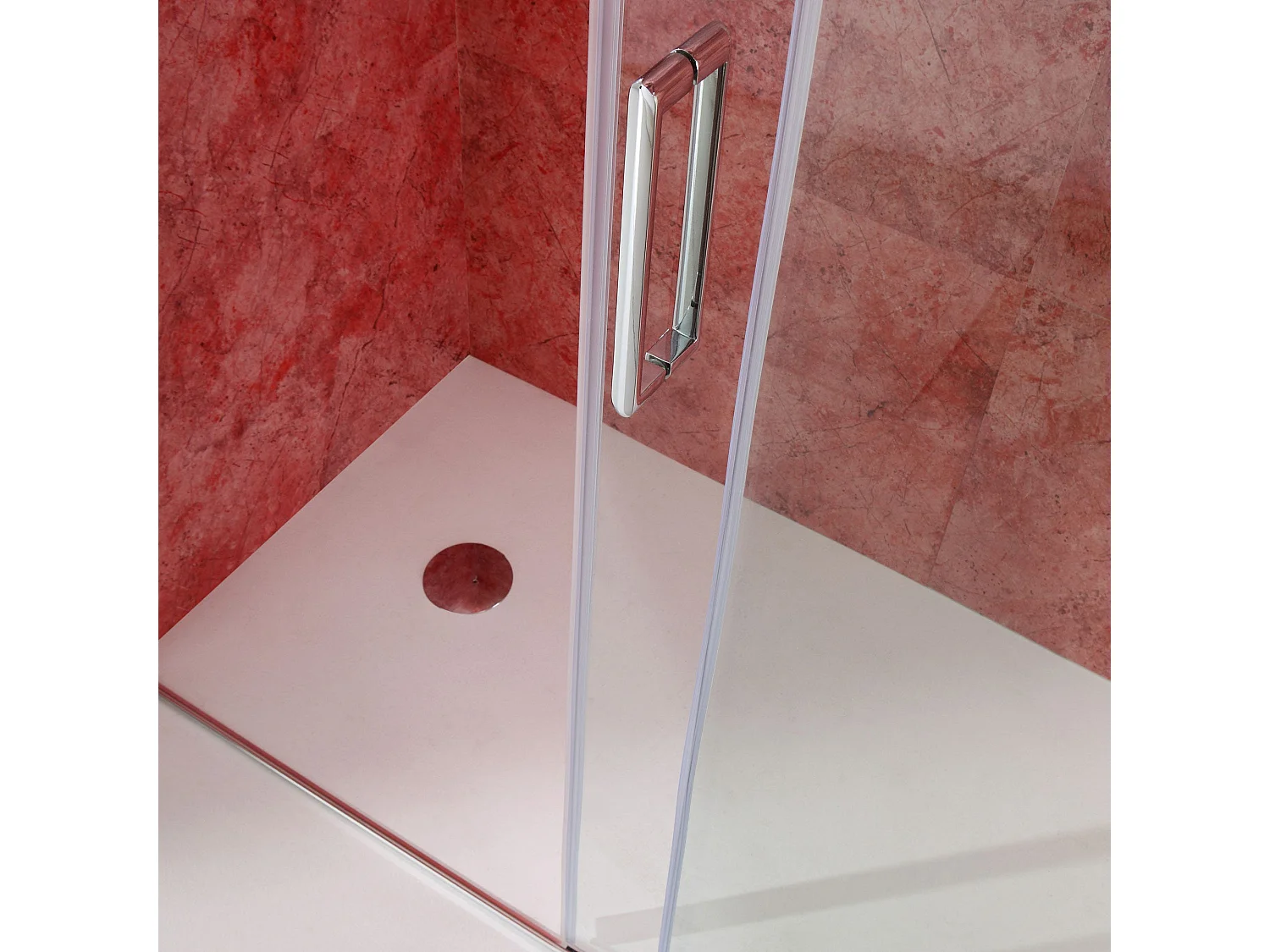Porte De Douche En Niche 130 Cm Côté Fixe À Droite Verre Transparent | Dream