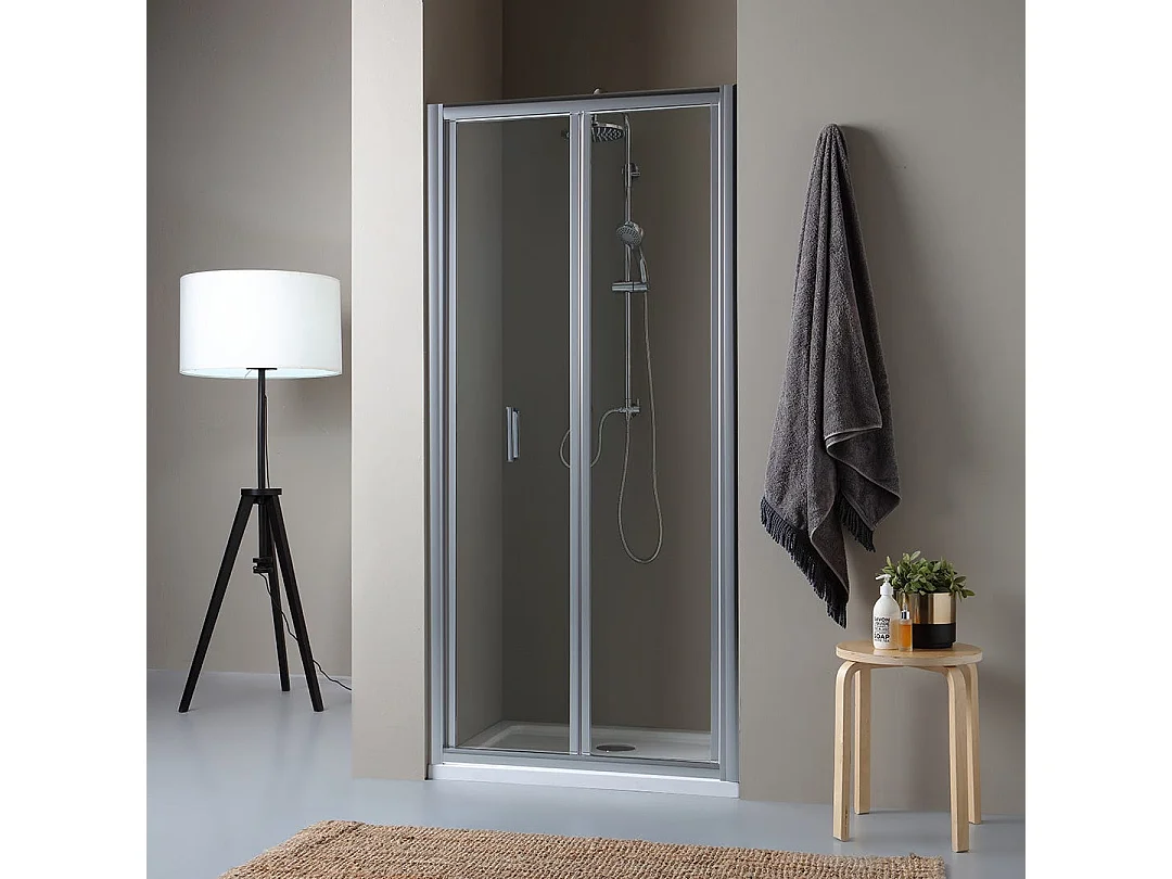 Porte De Niche De Douche Avec Ouverture Pliante 80Cm | Soffio