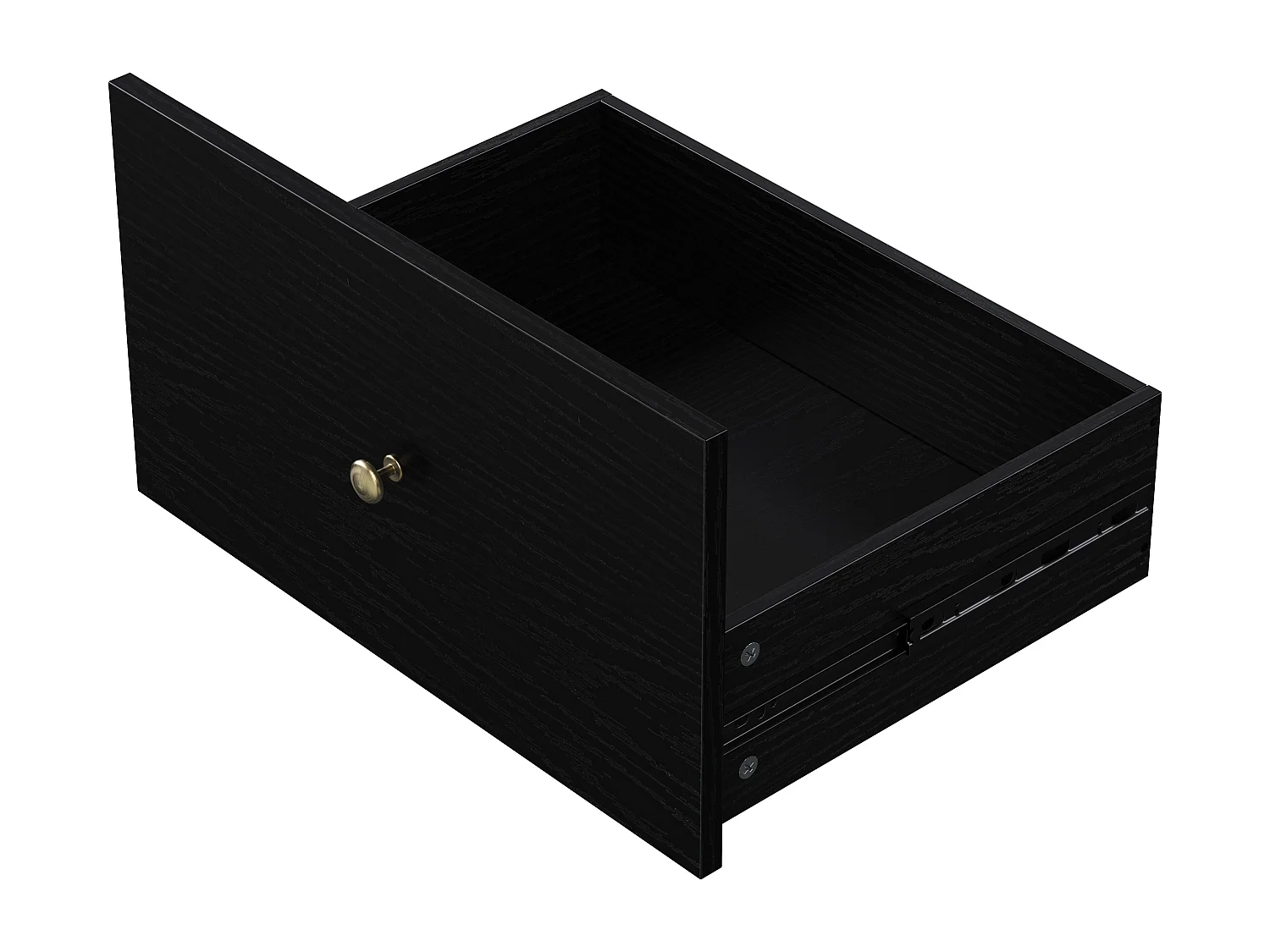 Isola cucina mobile con 2 ante in vetro e 3 cassetti - Tavolo allungabile - Nero