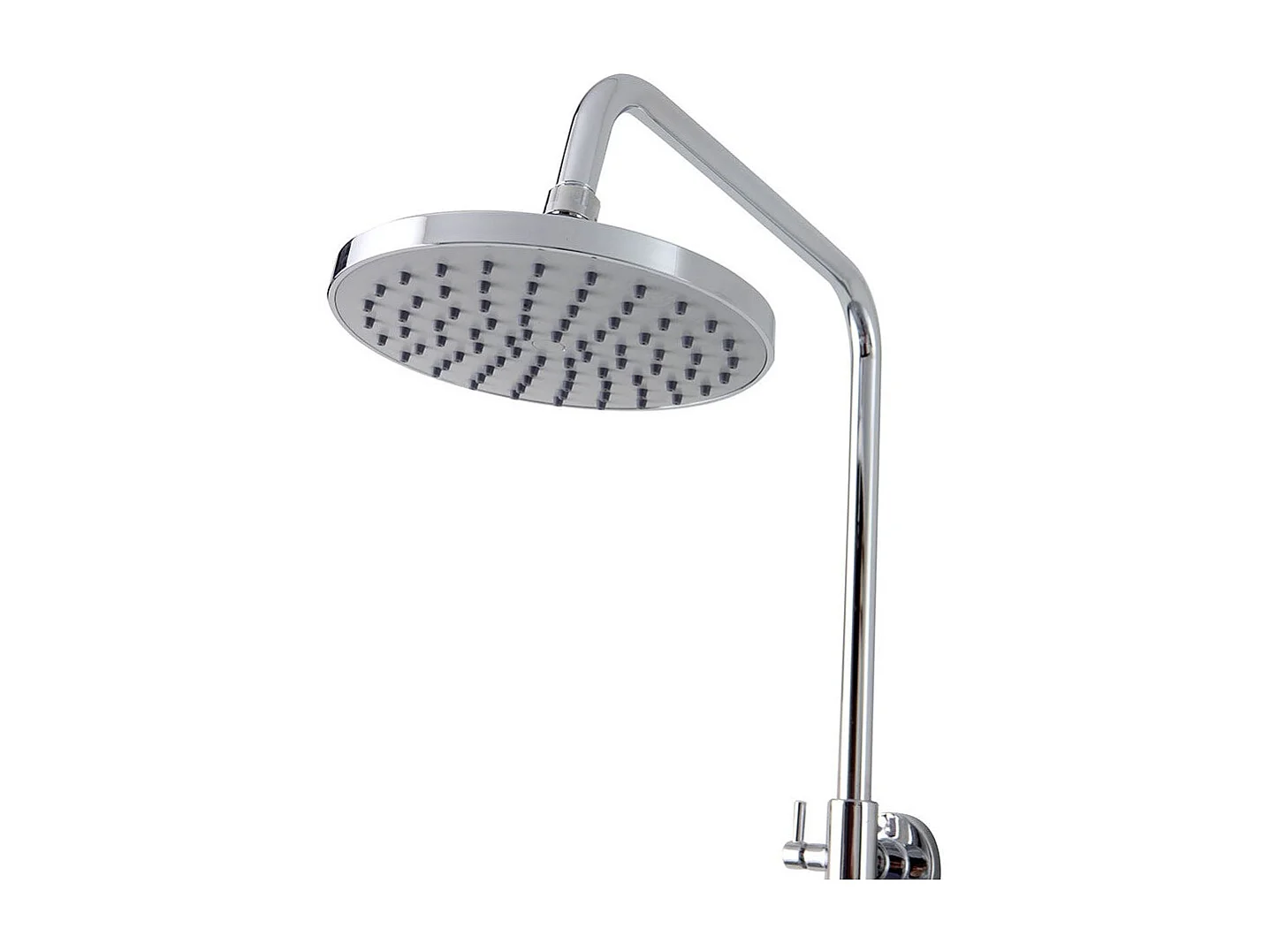 Colonne De Douche Ronde En Laiton Chromé Avec Thermostat