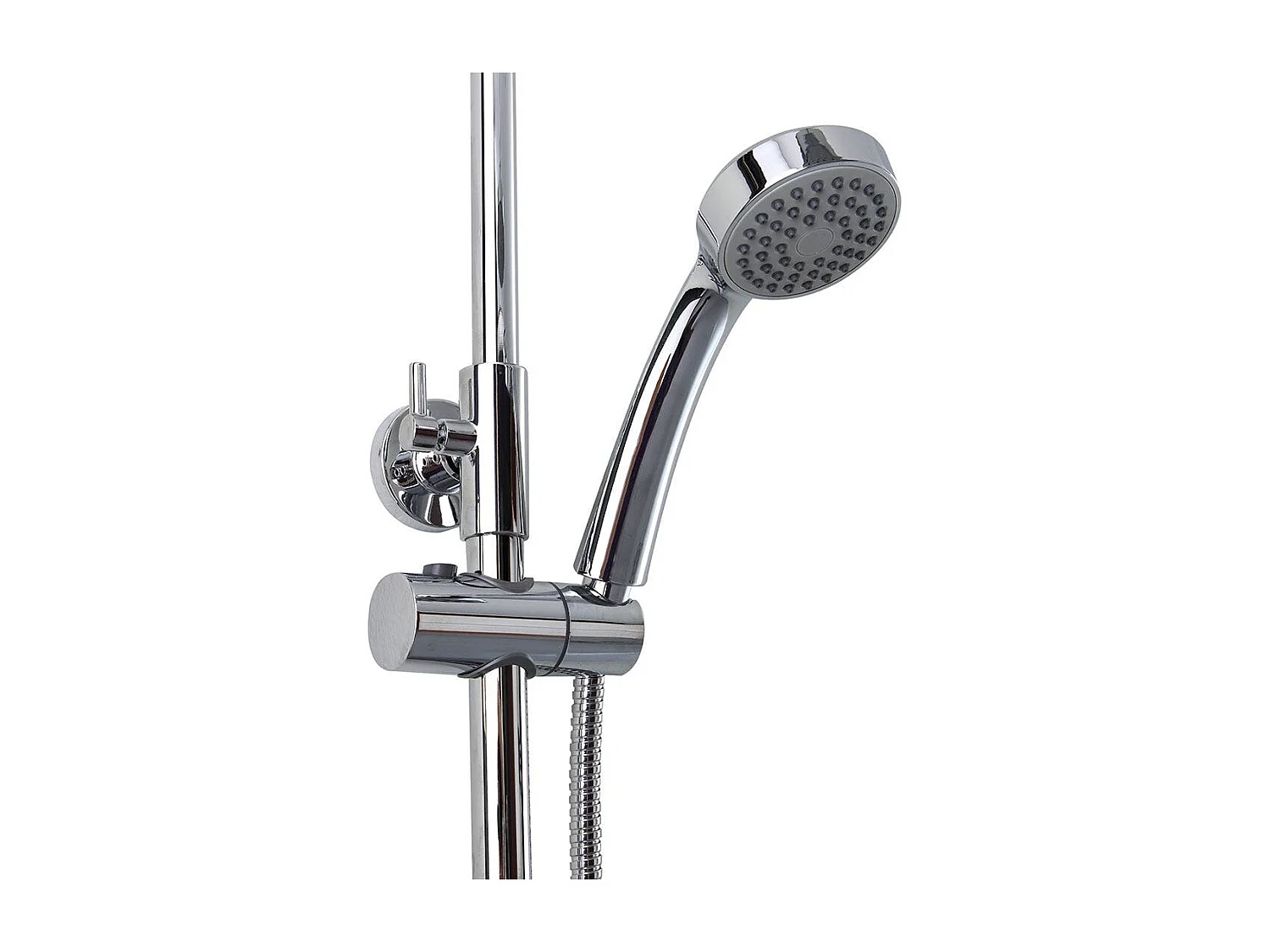 Colonne De Douche Ronde En Laiton Chromé Avec Thermostat
