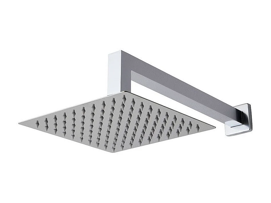 Set Complet De Pomme Haute, Pommeau De Douche Manuel, Prise D'eau, Mitigeur Chromé 6Pc