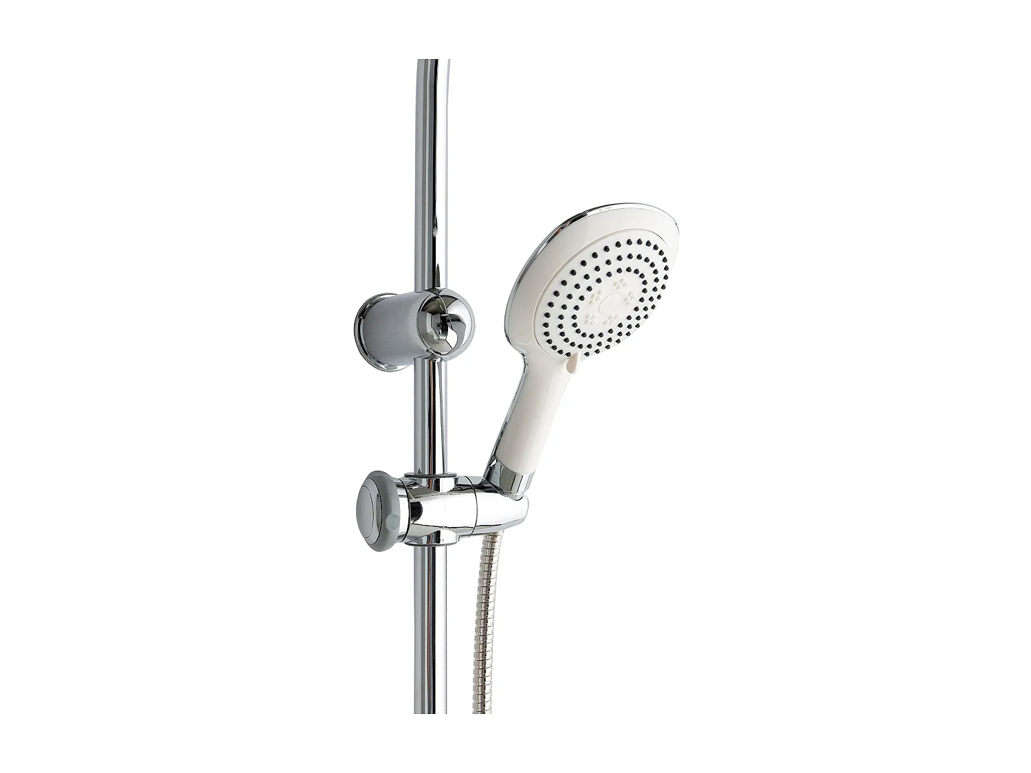 Colonne De Douche Avec Pommeau Fixe Et Douchette De Forme Carrée