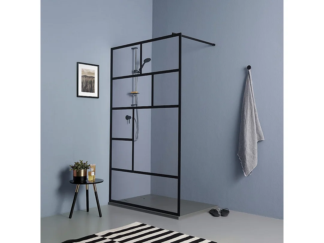Paroi De Douche À L'italienne 120Cm Avec Verre Clair
