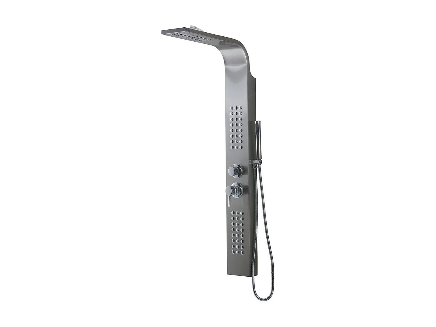 Panneau De Douche En Acier Inoxydable 304 Brossé H 125Cm