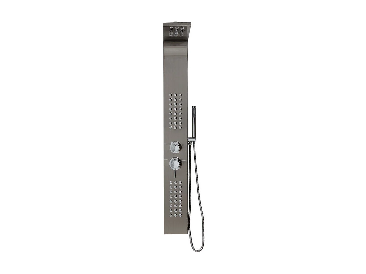 Panneau De Douche En Acier Inoxydable 304 Brossé H 125Cm