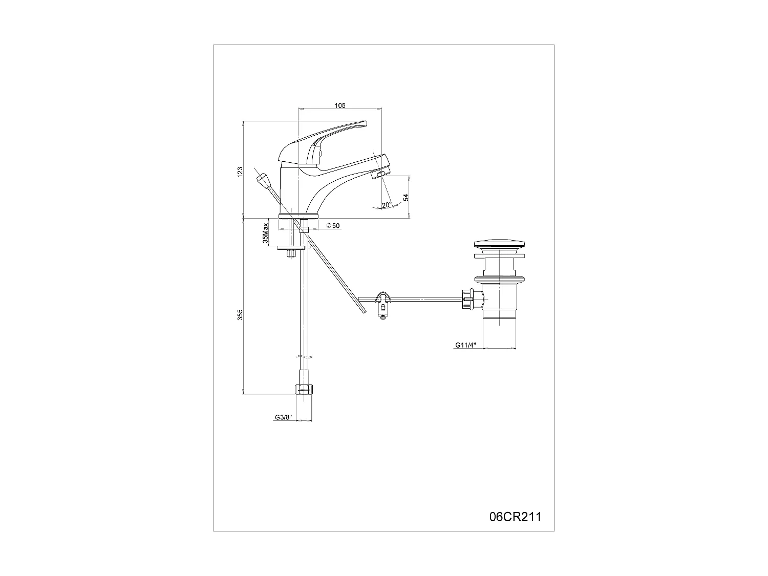 Robinet Mitigeur Pour Lavabo Monotrou 1 Et 1/4 | Future